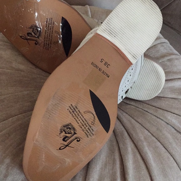 Free people Clogs Flats Off White Boho Festival Hippie Shoes - Picture 5 of 7